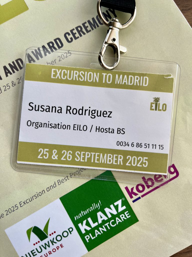 Acreditación de Susana Rodríguez para la excursión EILO a Madrid, del 25 y 26 de septiembre de 2025.